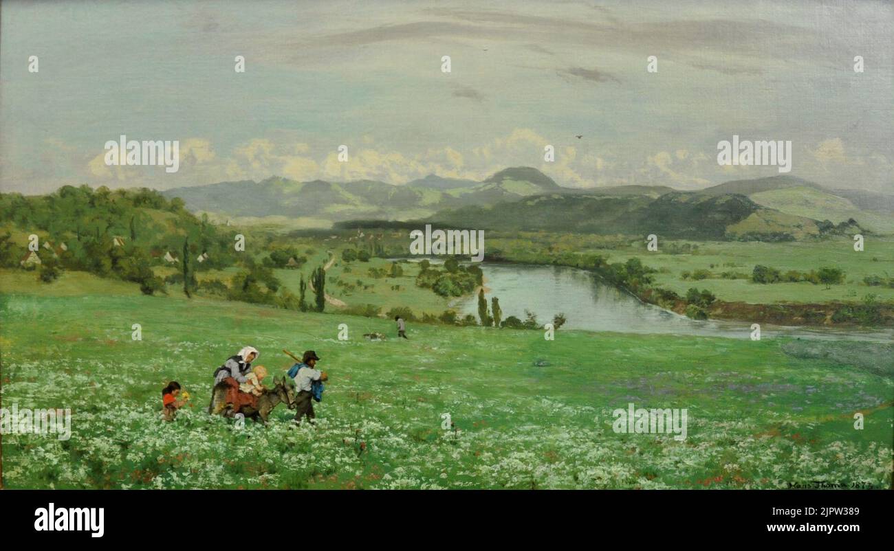Hans Thoma Der Rhein bei Säckingen Stock Photo - Alamy