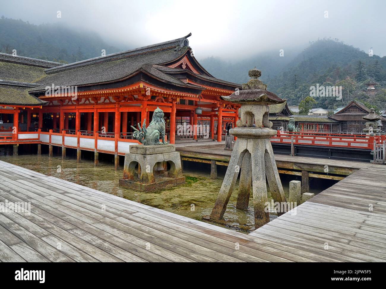 Itsukushima jinja is a Shinto shrine in Miyajima island Hatsukaichi
