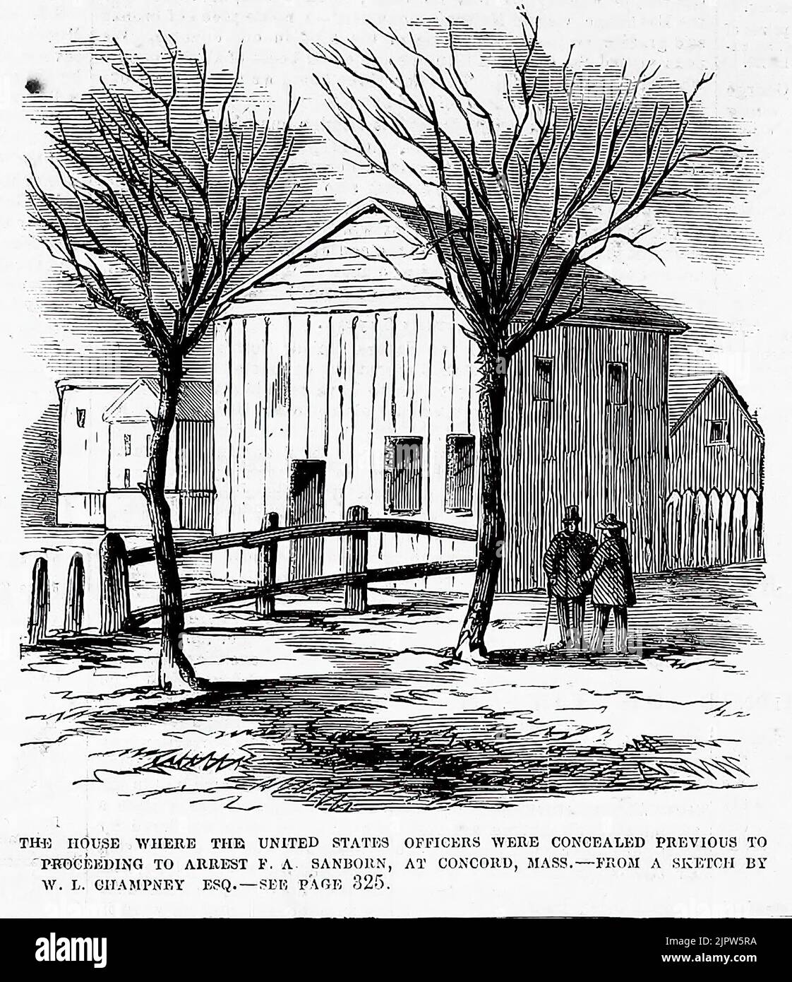 The house where the United States officers were concealed previous to