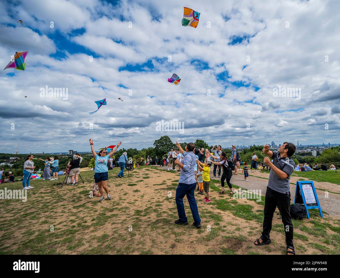 London, UK. 20th Aug, 2022. Fly With Me the UK's largest kite flying