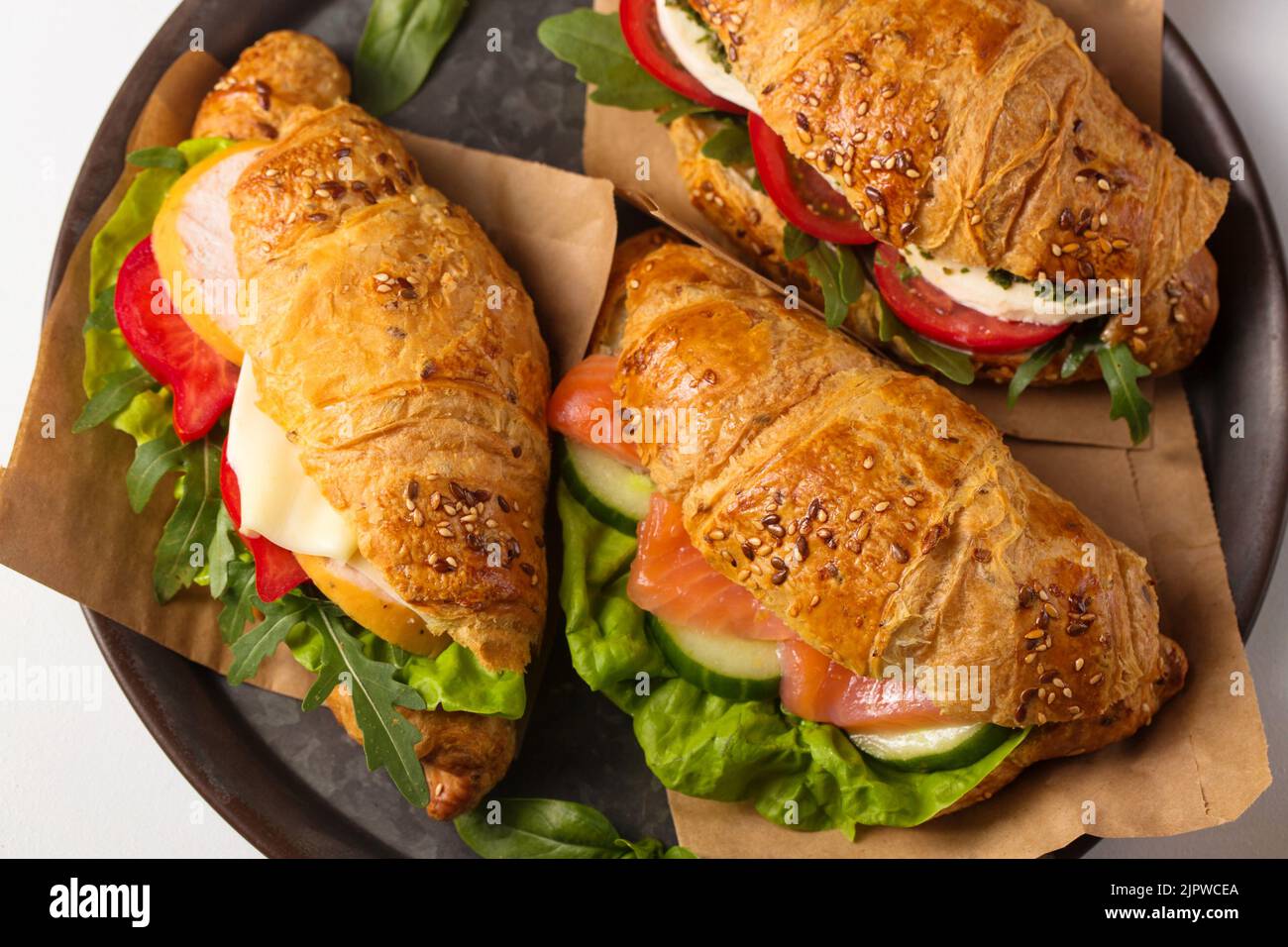 Croissant sandwich tray hires stock photography and images Alamy