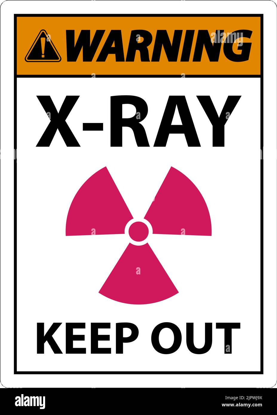 Warning XRay Keep Out Sign On White Background Stock Vector Image & Art Alamy