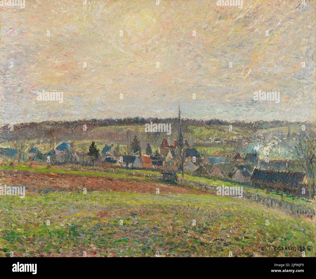 Commander Reproductions D'art Vue d`Eragny, 1895 de Camille