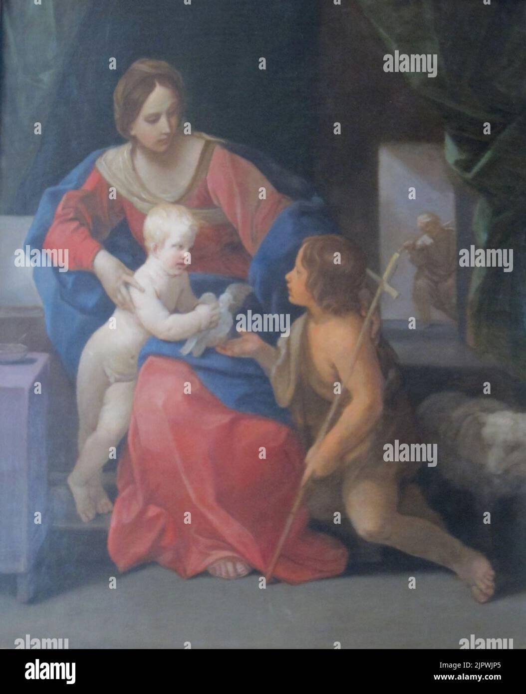 The Virgin and Child with Saint John the Baptist by Guido Reni Stock ...