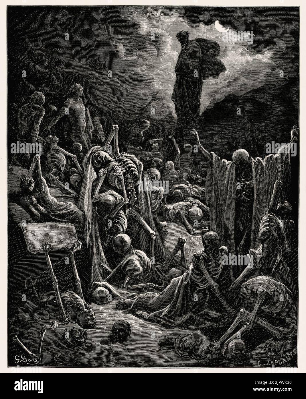 The Vision of The Valley of The Dry Bones Stock Photo Alamy