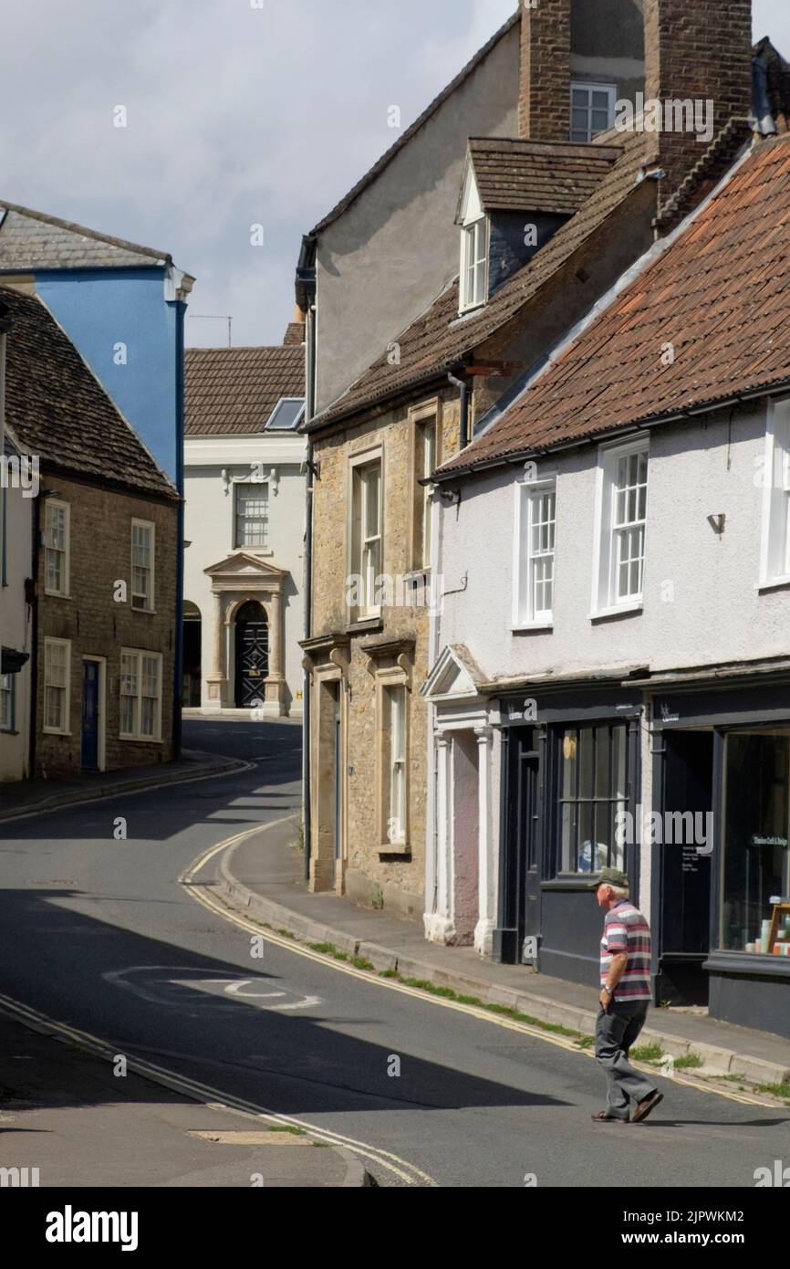 Around Bruton, a popular small town in Somerset, UK. Stock Photo