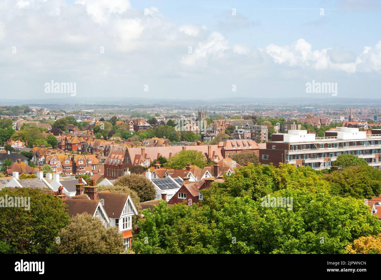 Eastbourne on a sunny day in May, Sussex, United Kingdom Stock Photo