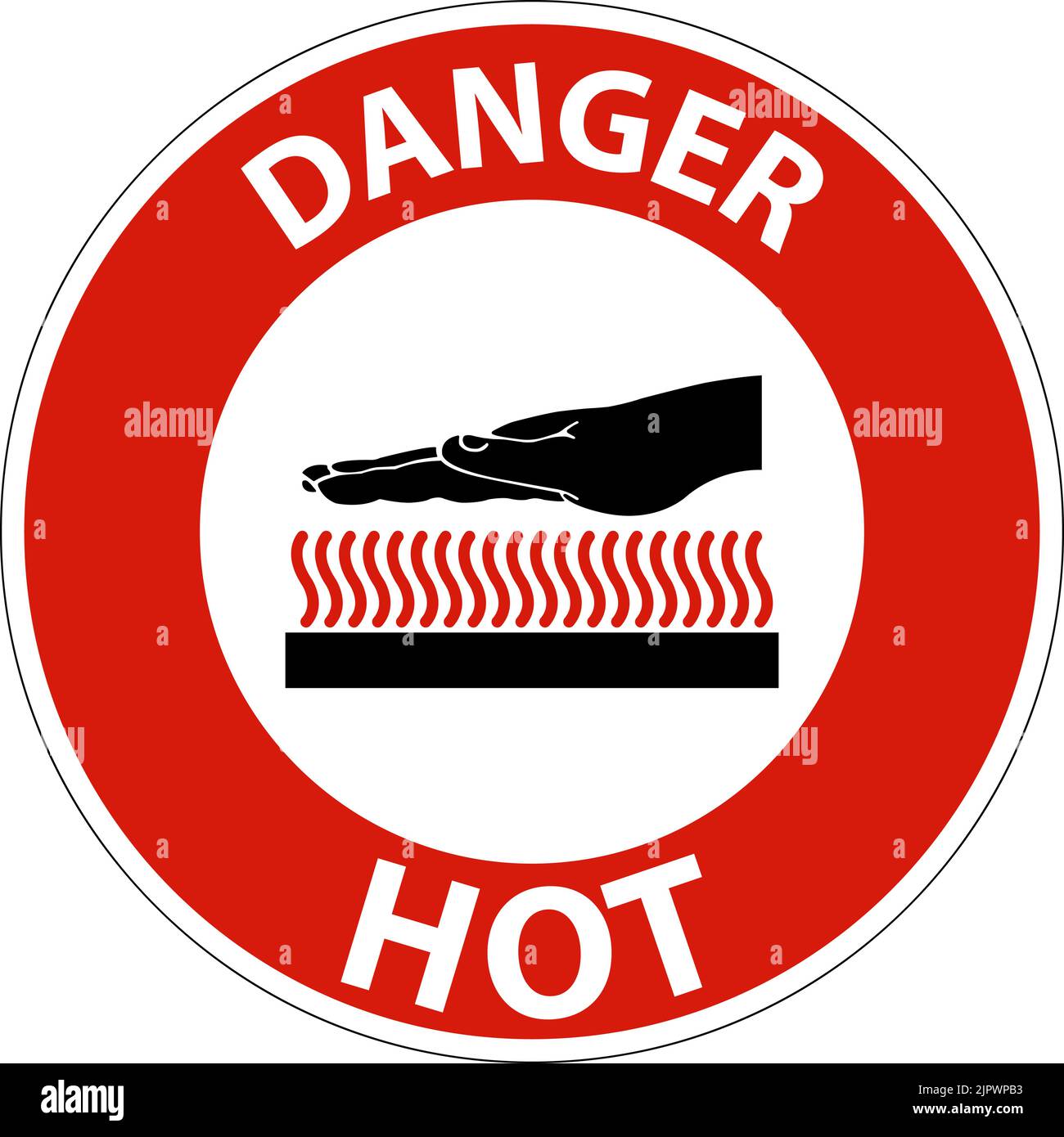 Hot Simbole Danger Hot Symbol On White Background Stock Vector Image & Art - Alamy