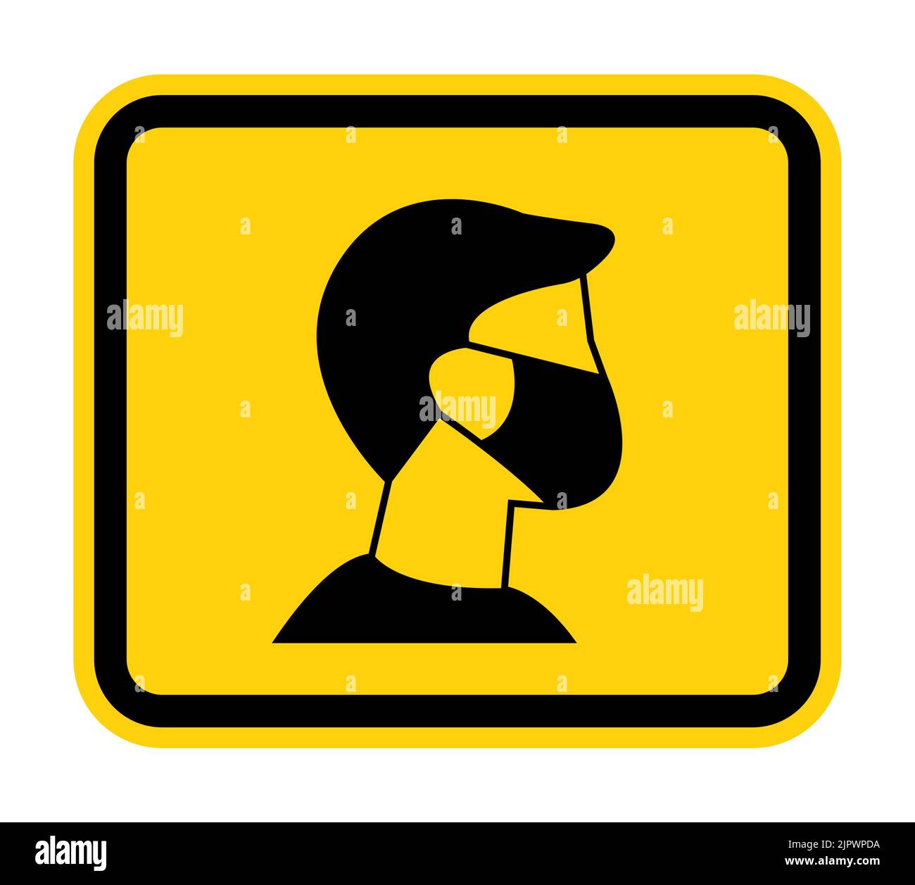 Caution For Your Safety And Others Mask At All Times Stock Vector Image ...