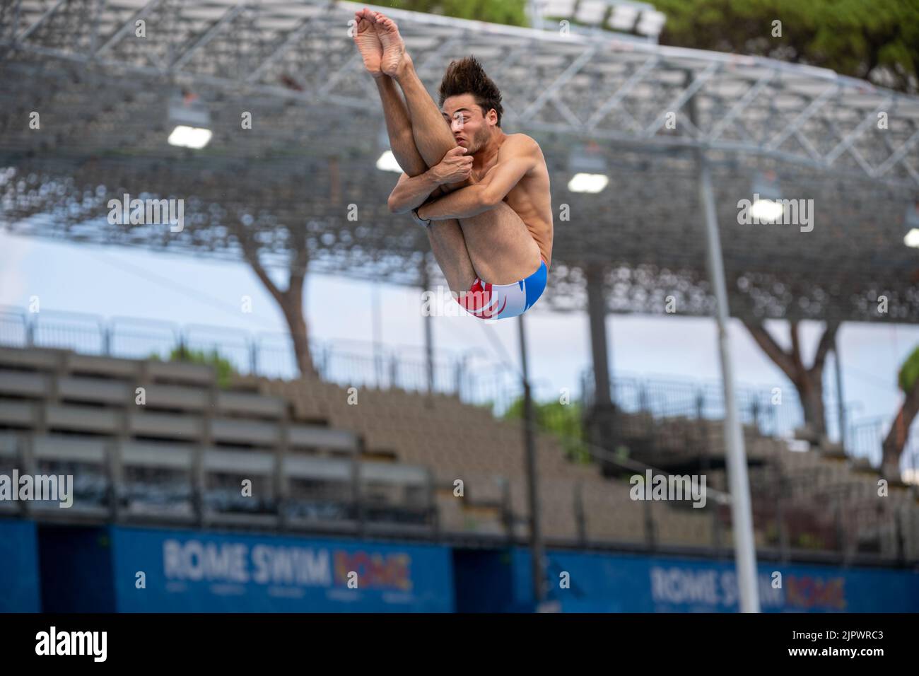 Rome, Italy. 20th August, 2022. BOUYER Jules FRA FRANCESpringboard Men 3m Preliminary Diving Roma, 20/8/2022 Stadio del Nuoto XXVI LEN European Championships Roma 2022 Photo Diego Montano/Deepbluemedia/Insidefoto Credit: Insidefoto di andrea staccioli/Alamy Live News Stock Photo