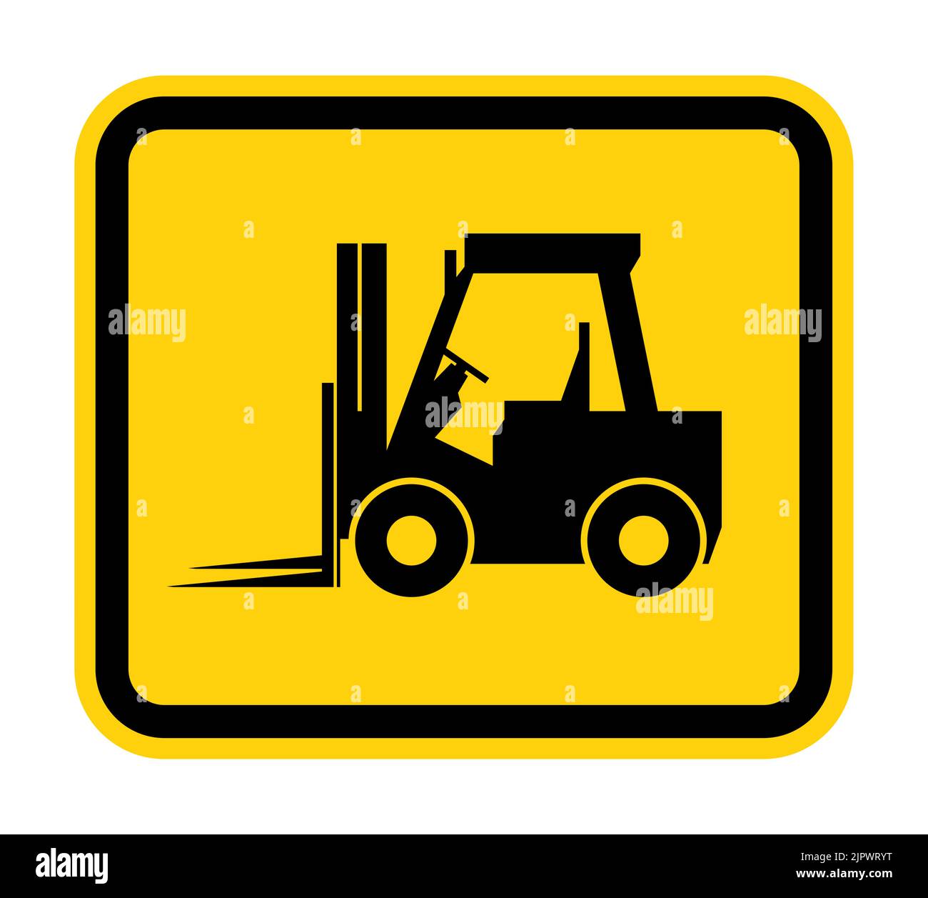 Forklift truck sign,Hazard warning forklift Stock Vector Image & Art