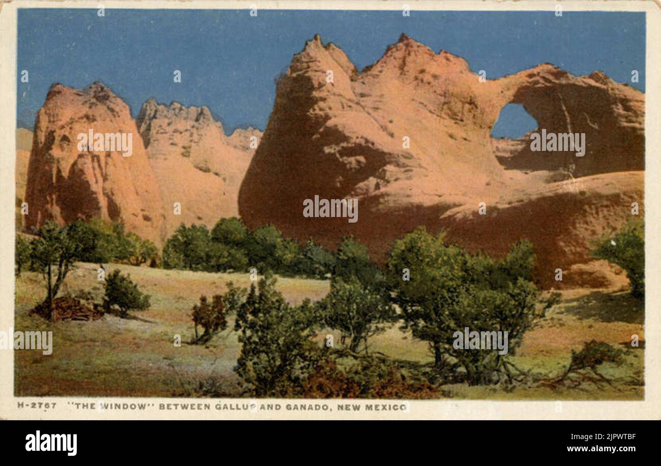 The Window, between Gallup and Ganado, NM, Fred Harvey Stock Photo Alamy
