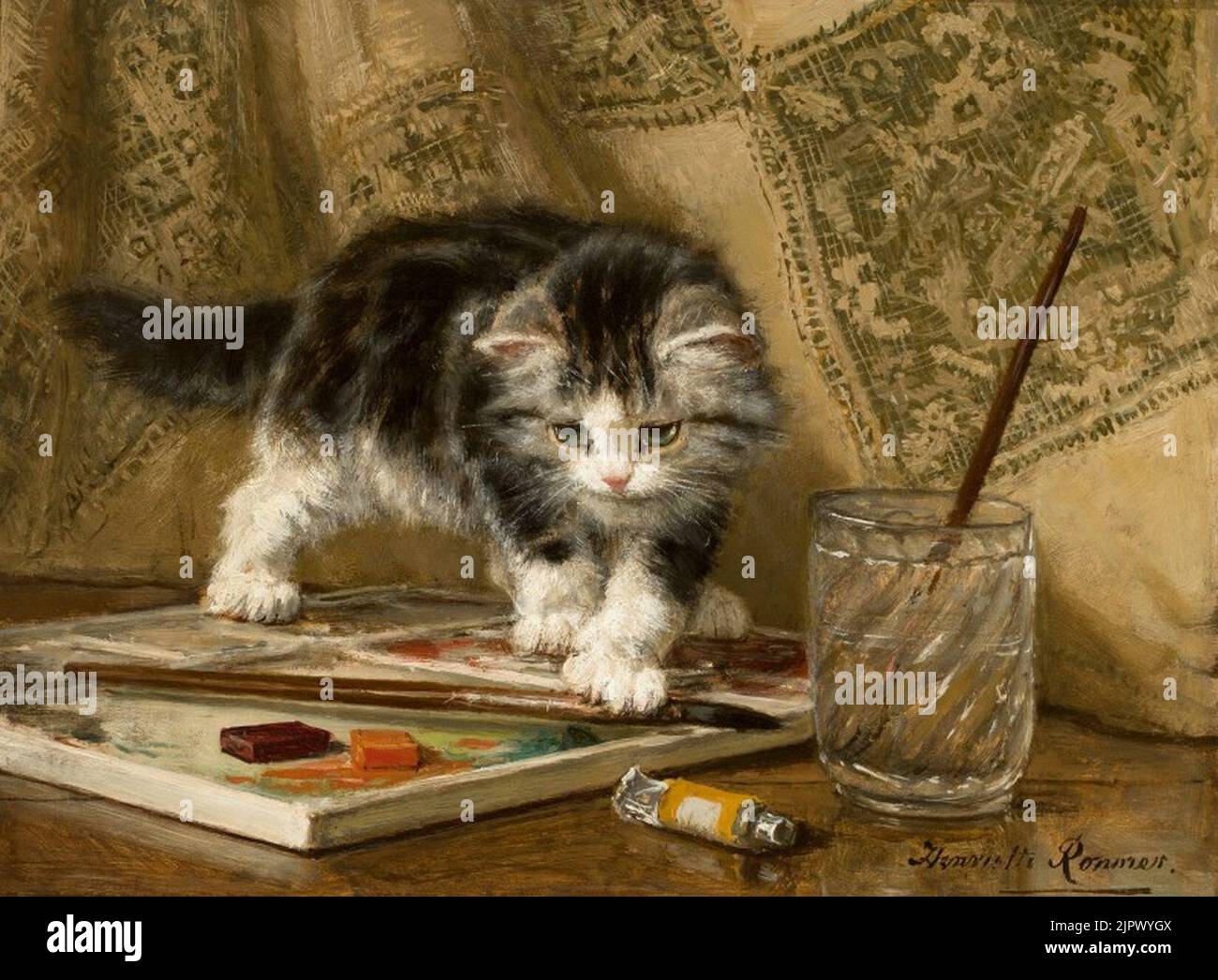 THE YOUNG ARTIST Stock Photo Alamy