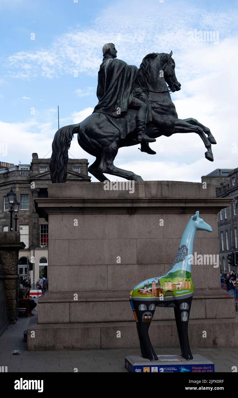 Horse statue, Edinburgh Stock Photo Alamy