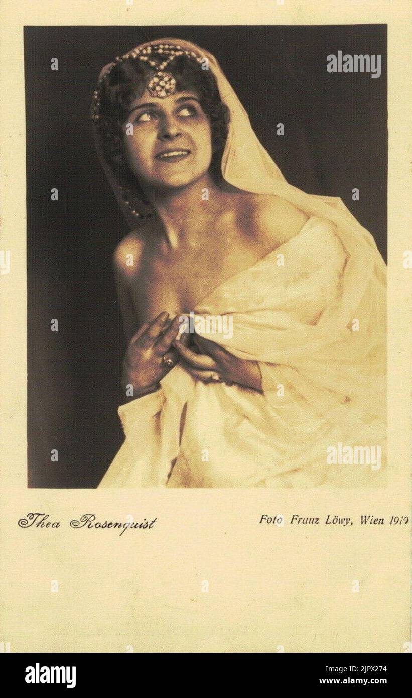 Thea Rosenquist by Franz Löwy Stock Photo Alamy