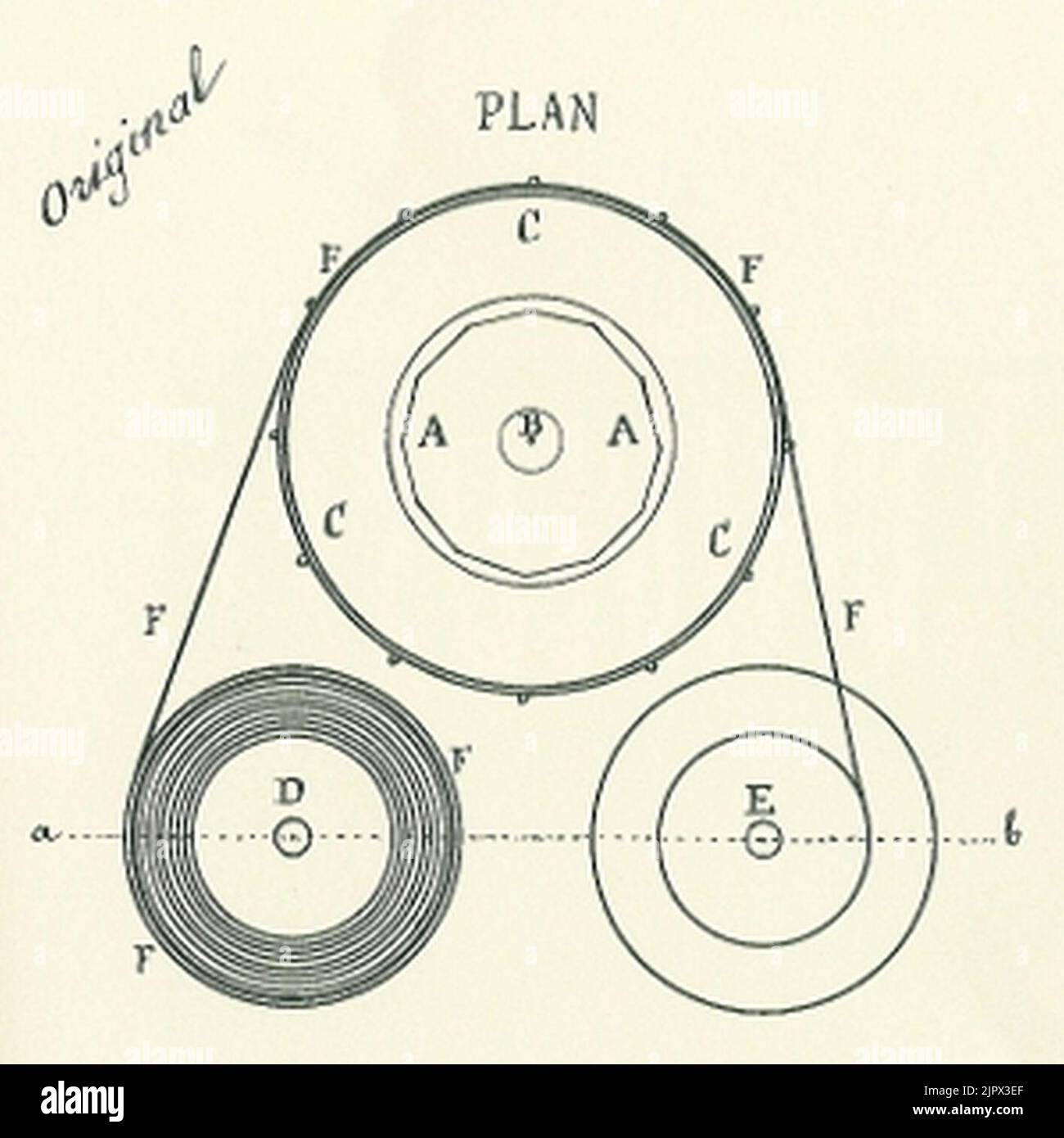 Th tre optique brevet 1888 plan stock photo alamy