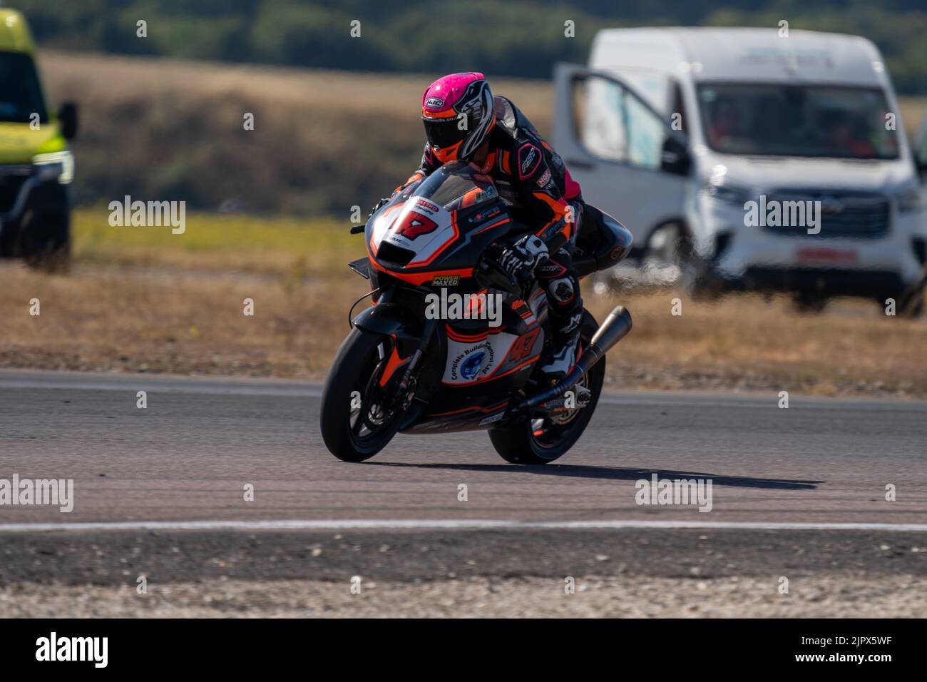 Jake Archer 47 British Super Bikes GP2 Thruxton 2022 Stock Photo - Alamy