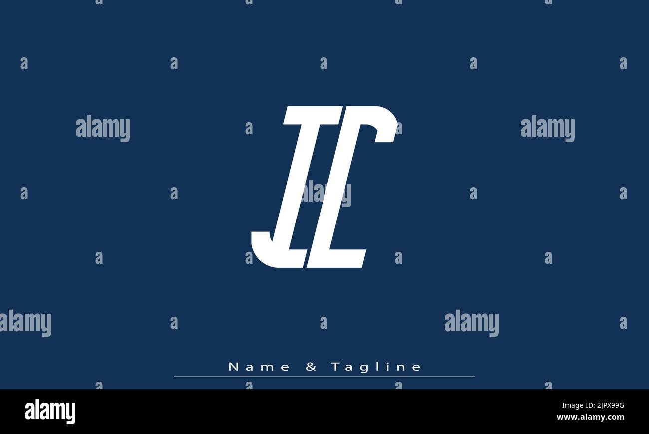 Alphabet letters Initials Monogram logo IC , CI Stock Vector