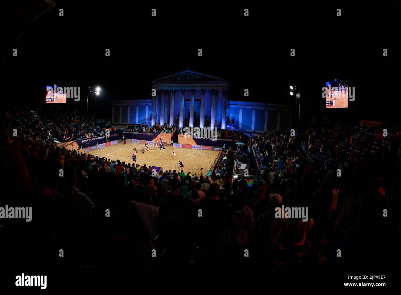 MUNICH, GERMANY AUGUST 20 Overview of beachstadium during the