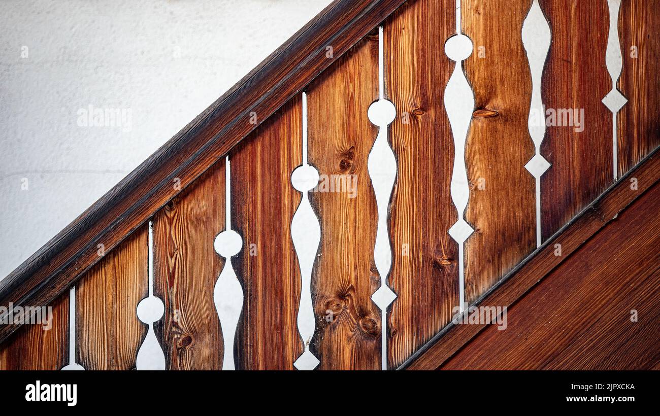 White stair detail hi-res stock photography and images - Alamy