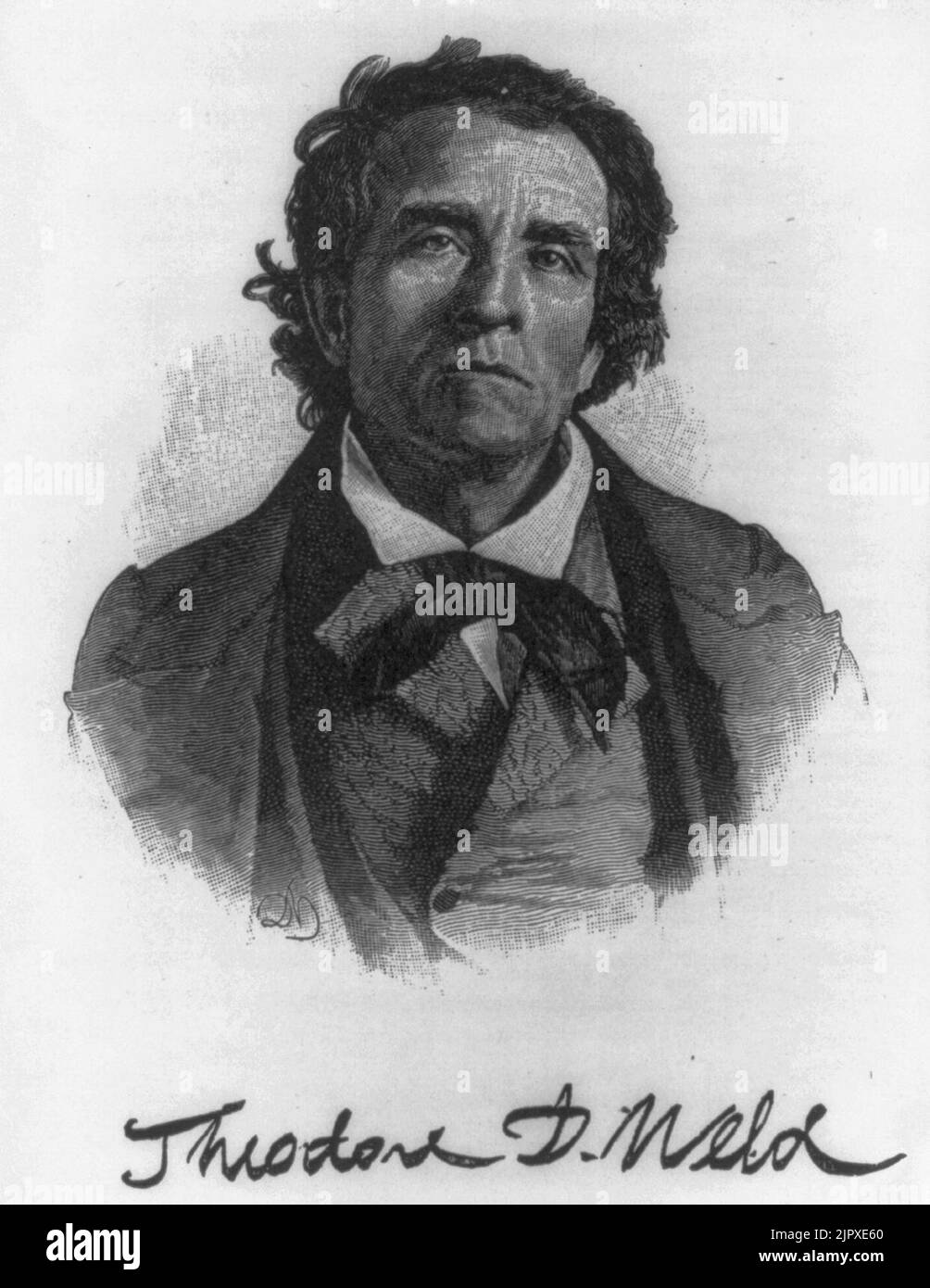 Theodore Dwight Weld, 1803-1895, bust portrait, facing slightly left ...