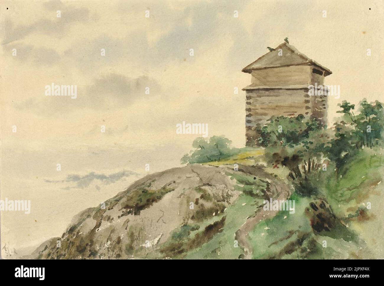 Theodore J. Richardson Block House, Alaska, 1887 Stock Photo Alamy