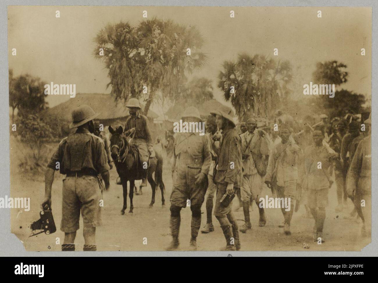Theodore Roosevelt and Kermit Roosevelt with others in Africa Stock