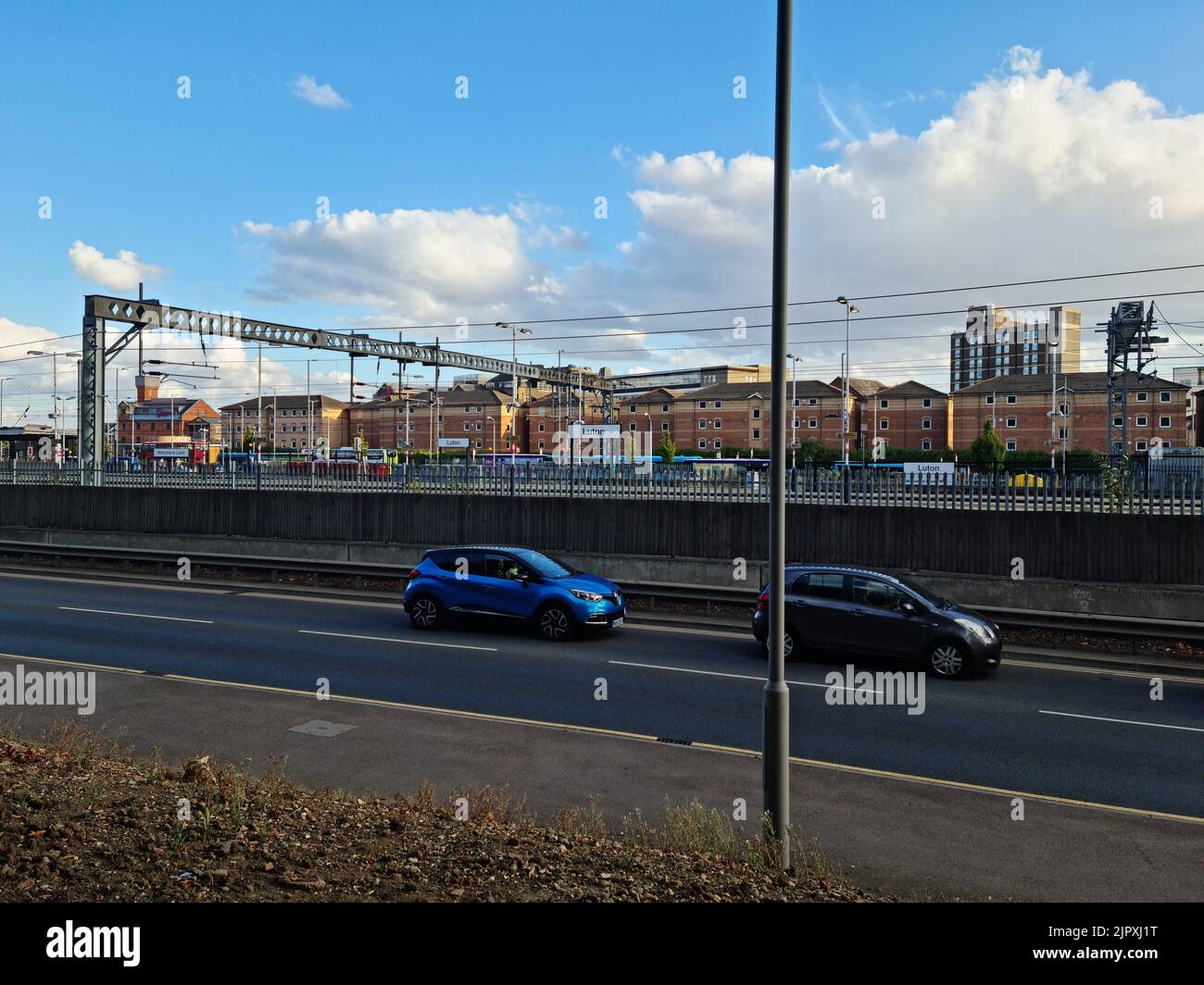 Luton City Centre and Local Buildings Luton England Great Britain. High