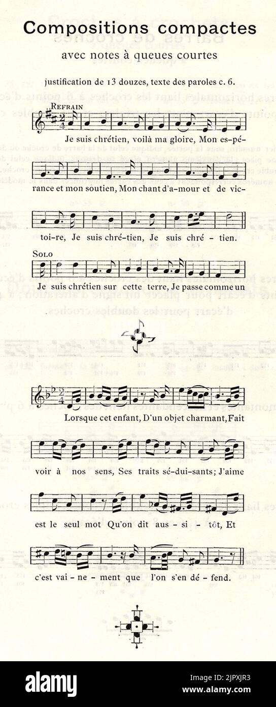 Théophile Beaudoire - Manuel de typographie musicale 4 Stock Photo - Alamy