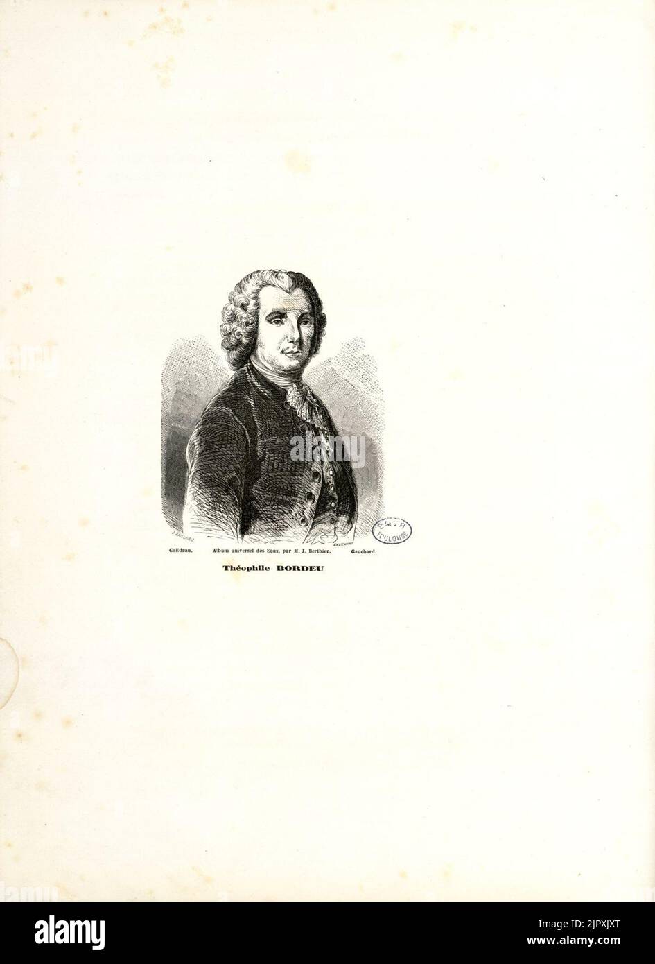 Théophile Bordeu (portrait Stock Photo Alamy