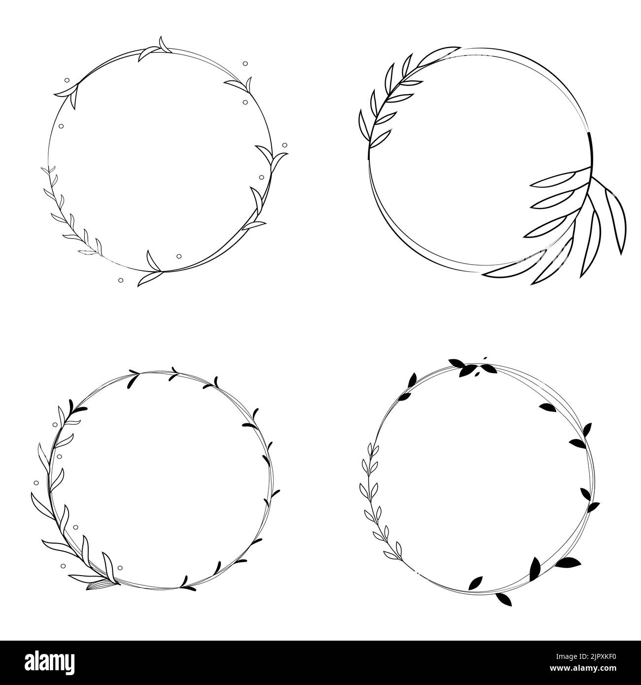 floral set botanical design vector Stock Vector Image & Art Alamy