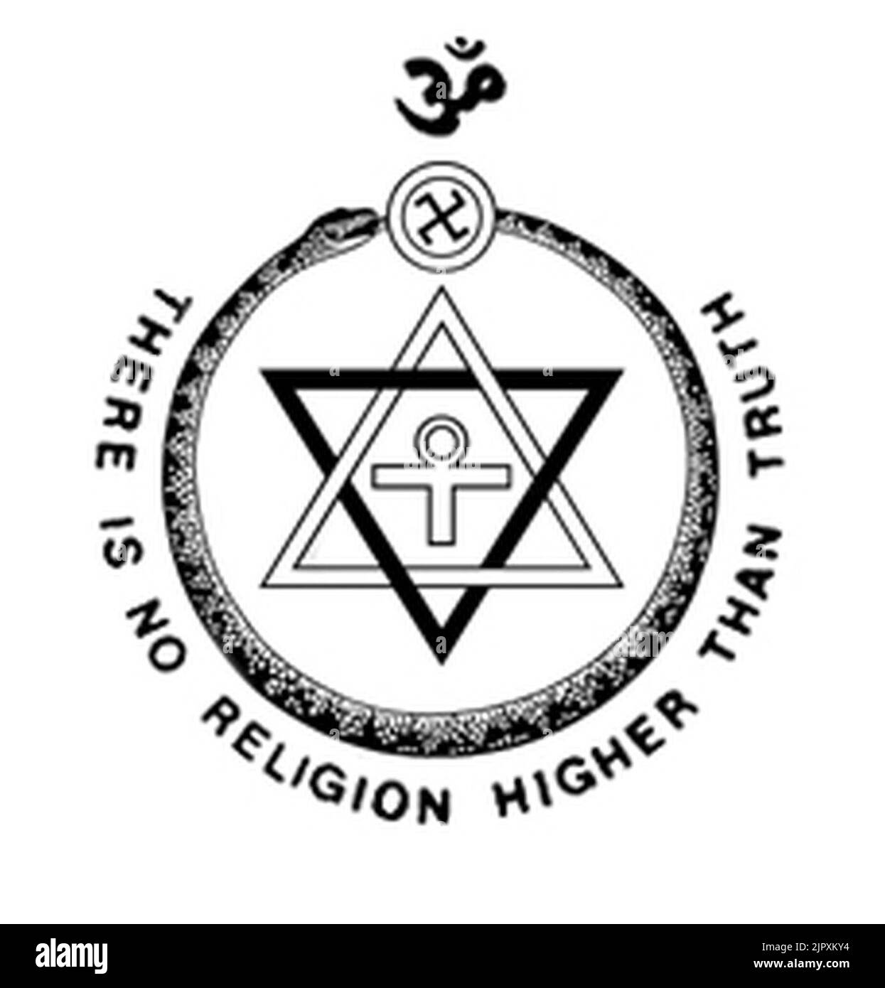 Theosophical Society Seal Stock Photo