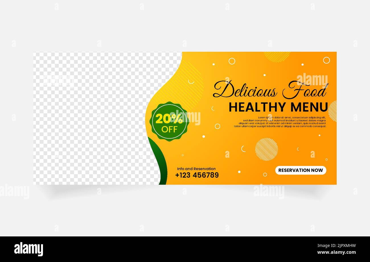 restaurant banner food promotion Stock Vector Image & Art Alamy