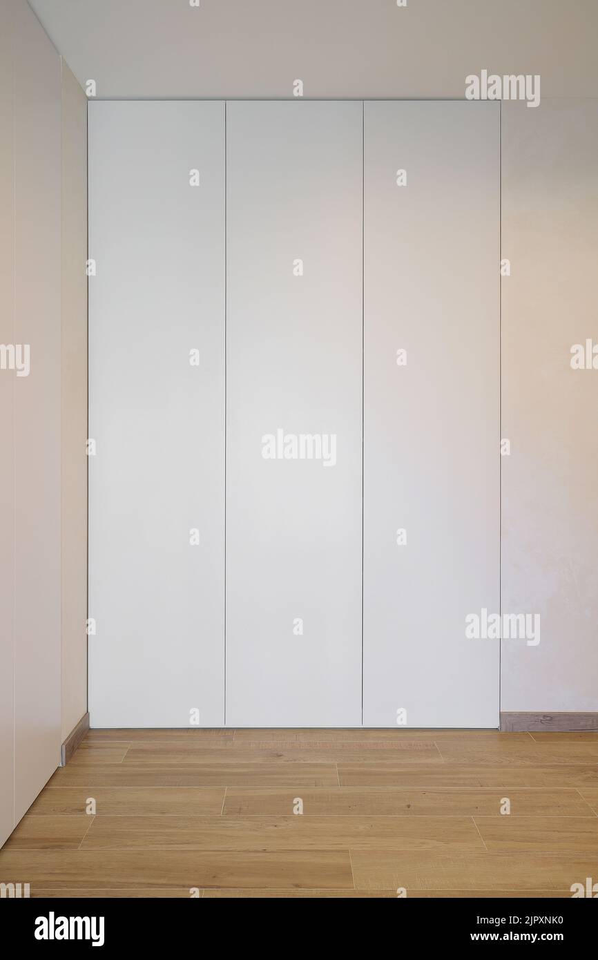 White wardrobe in a modern hallway interior Stock Photo Alamy