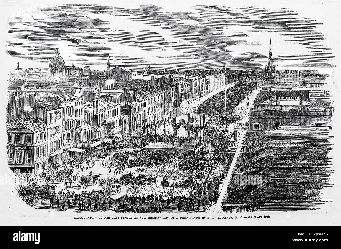 Inauguration of the Henry Clay statue at New Orleans, Louisiana, April