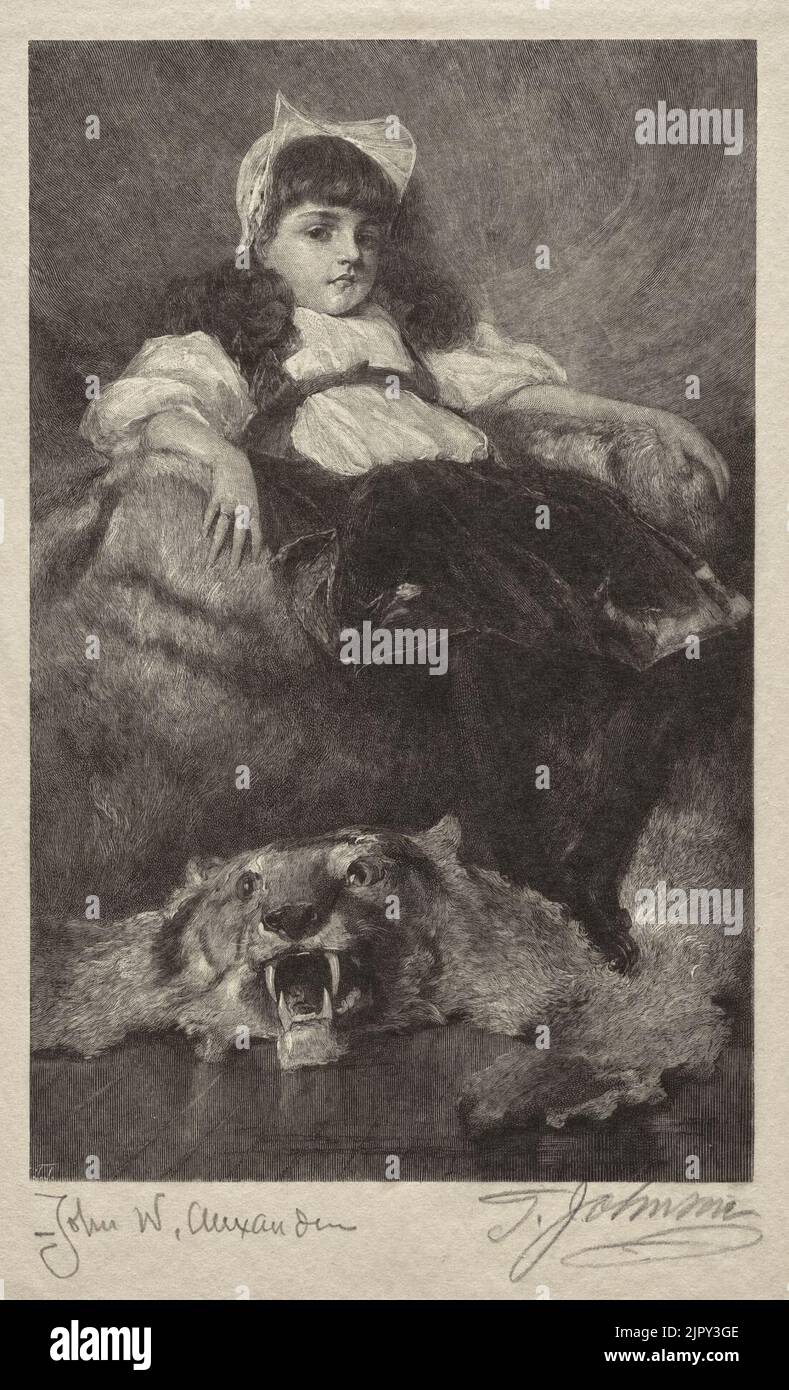 Thomas Johnson (American, 18441904) Portrait of a Child Stock