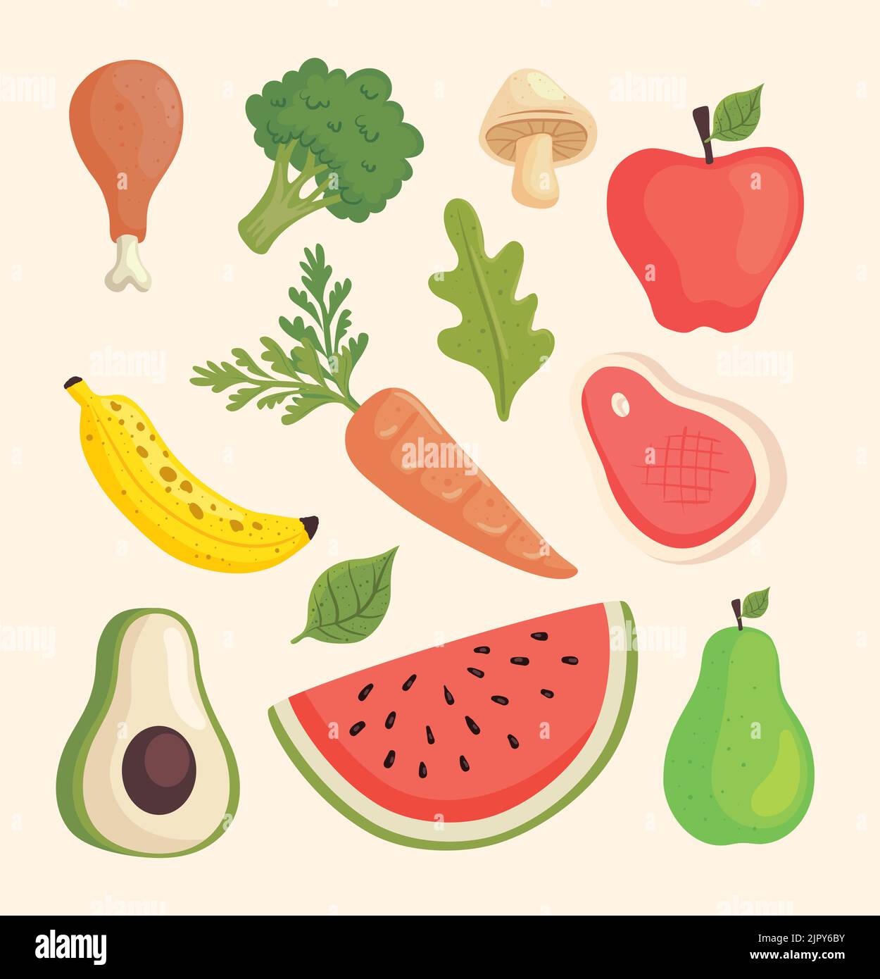 healthy food pattern Stock Vector Image & Art - Alamy