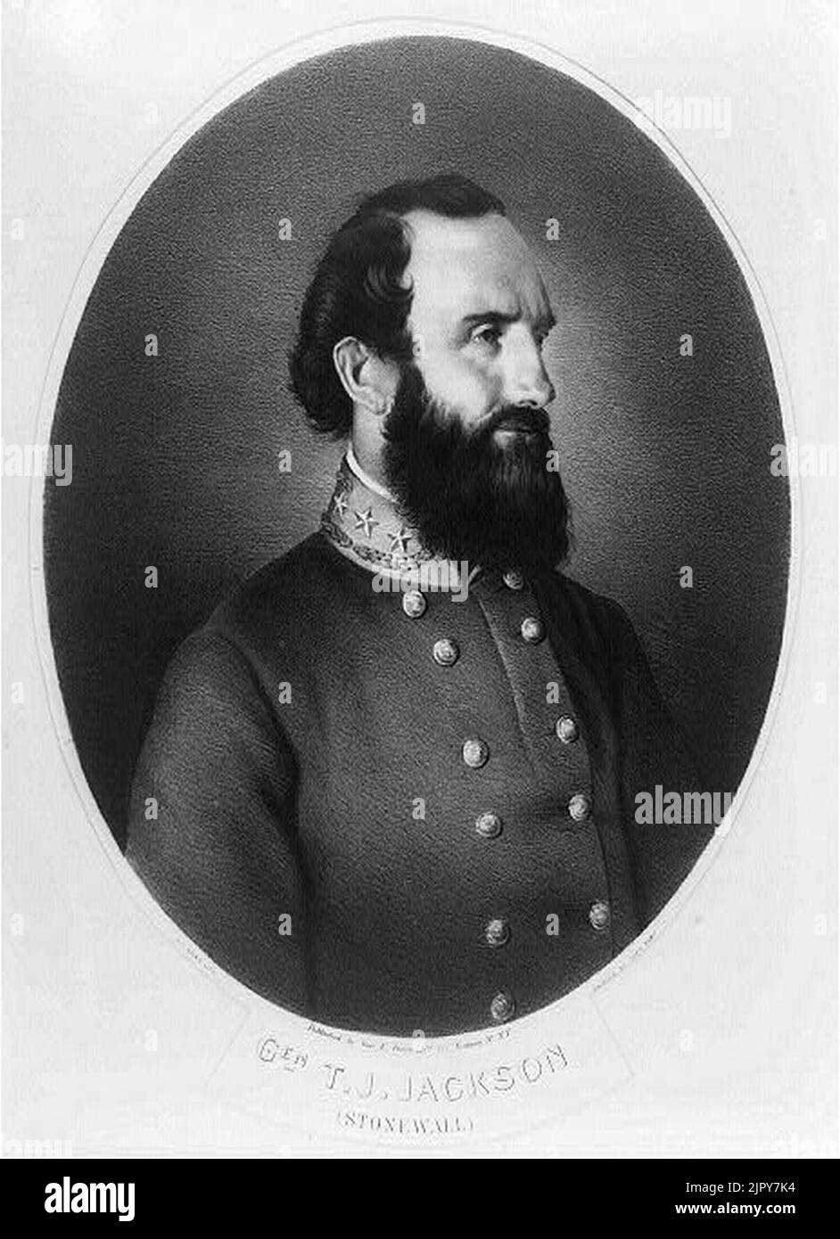 Thomas ''Stonewall'' Jackson Stock Photo
