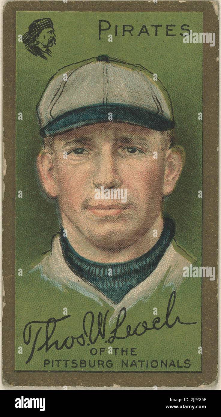 Thomas W. Leach, Pittsburgh Pirates, baseball card portrait Stock Photo