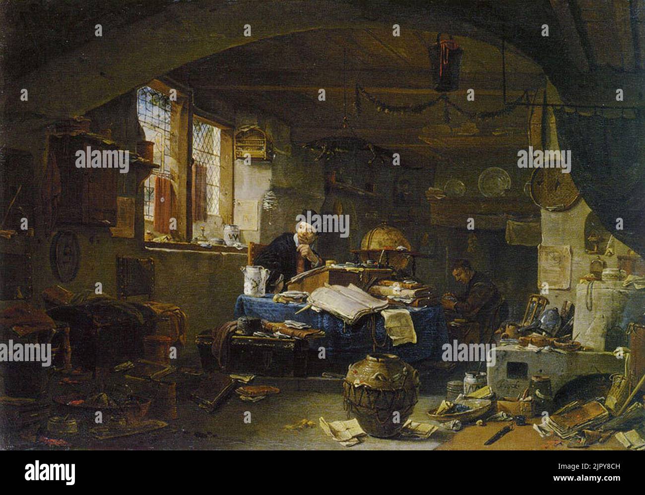 Thomas Wijck, The alchemist Stock Photo Alamy