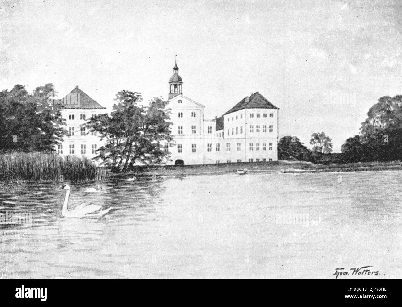 Thomas Wolters - Schloss Gravenstein ca. 1895 Stock Photo