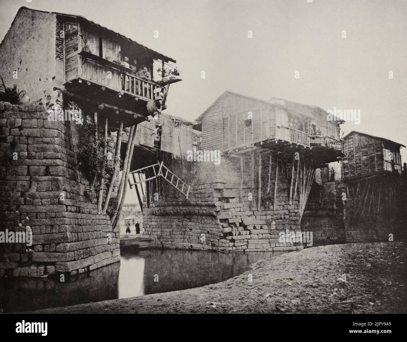 Thomson, John Brücke über den Hanfluss bei Ch'aochou, Fukien Stock