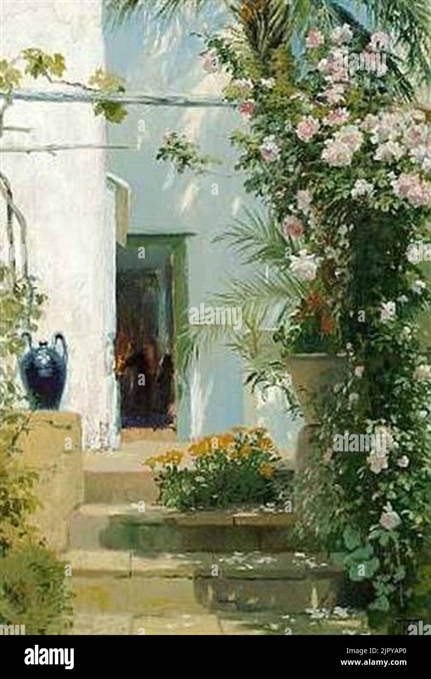 Thorvald Niss Blommande Rosor Stock Photo Alamy