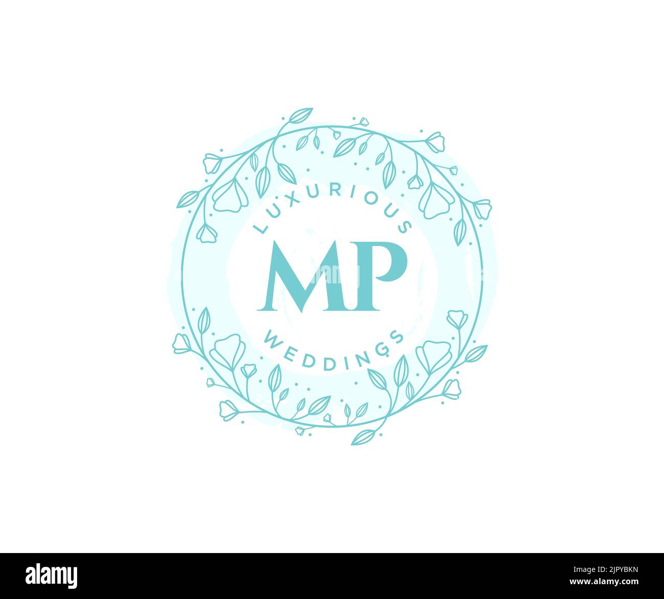 mp, pm, monogram logo. Calligraphic signature icon. Wedding Logo