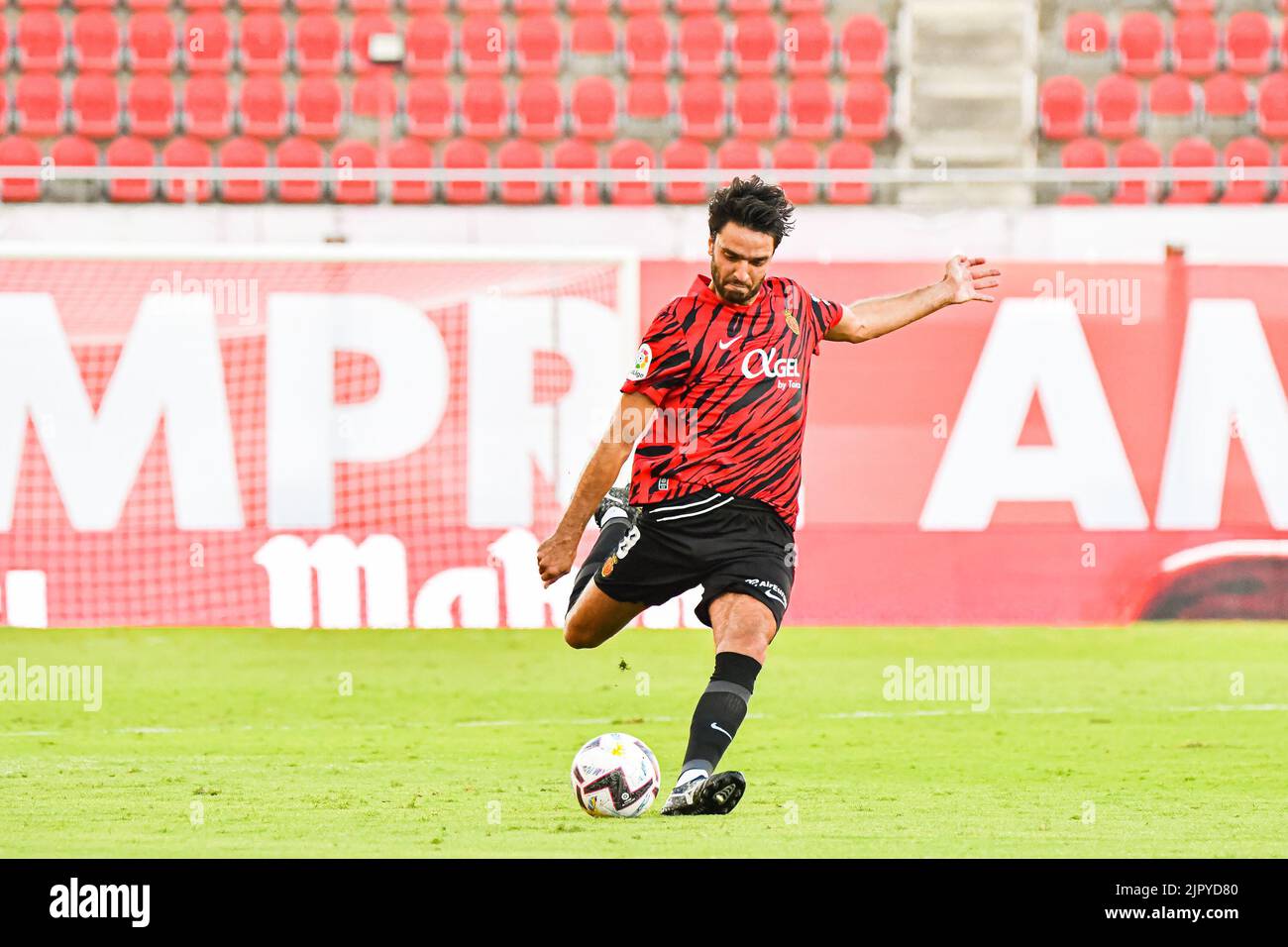 MALLORCA, SPAIN - AUGUST 20: Clement Grenier of RCD Mallorca during in the match between RCD Mallorca and Real Betis of La Liga Santander on August 20, 2022 at Visit Mallorca Stadium Son Moix in Mallorca, Spain. (Photo by Samuel Carreño/PxImages) Stock Photo