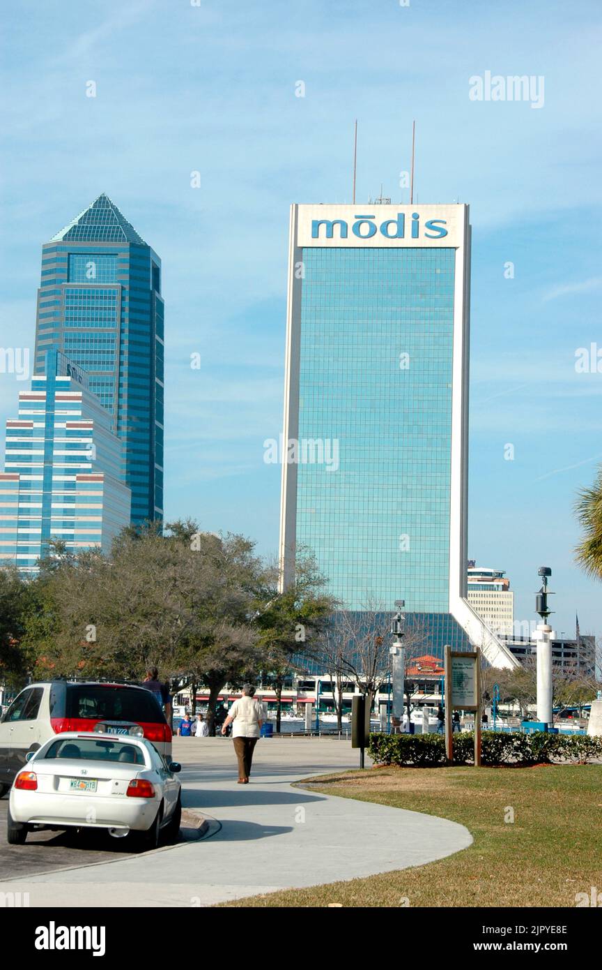 Downtown Jacksonville Florida FL Modis Stock Photo