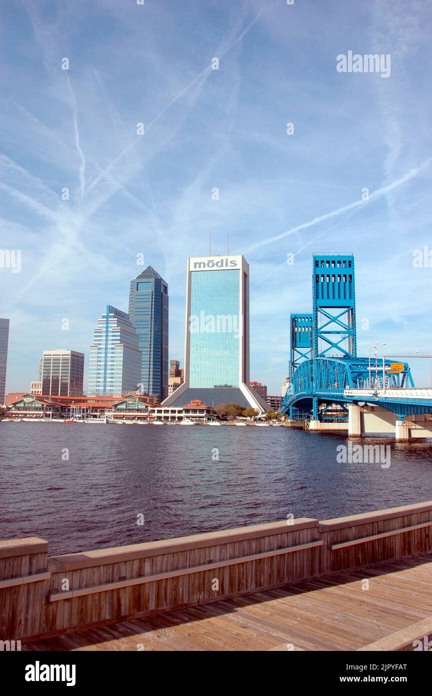 Downtown Jacksonville Florida FL Modis Stock Photo