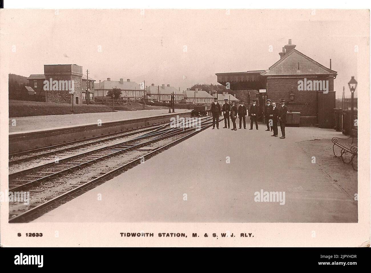 Tidworth railway station Stock Photo