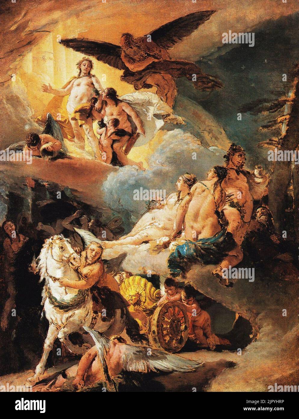 Tiepolo - Apollo e Fetonte - Vienna Stock Photo - Alamy