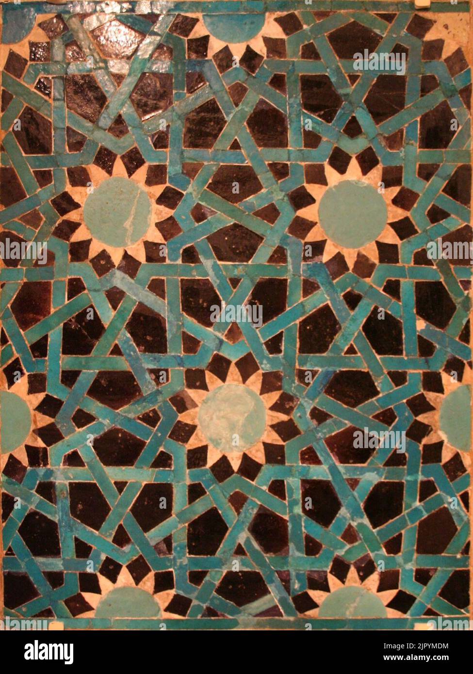 Tile Mosaic Panel - Seljuq period Stock Photo